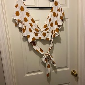 Forever 21 Summer Polka dot Crop top